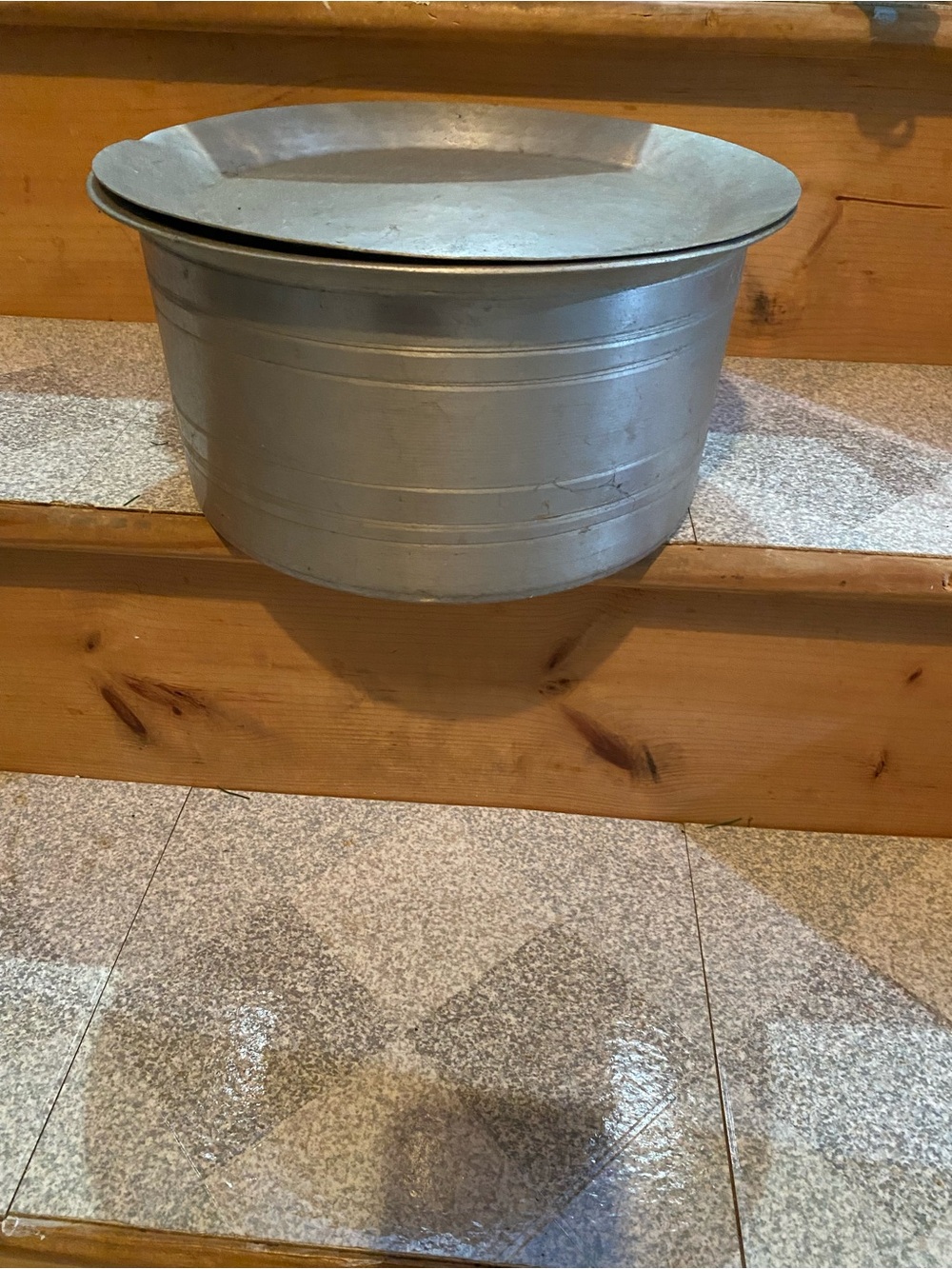 Galvanized Metal cookware - Silver Utility pan